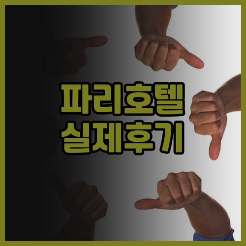 호텔 앙드레 라틴 실제 투숙 후기 룩..