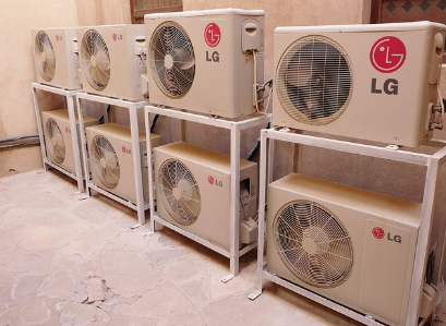 에너지 바우처 신청방법 조건 잔액조회와 관련하여 전기요금과 관련있는 에어컨 실외기 사진