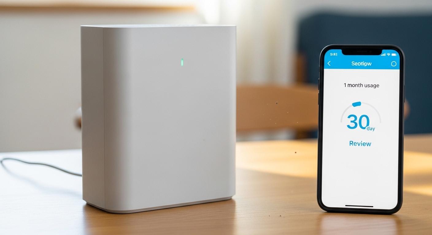 털날림 소형 공기청정기 1달 사용 후기