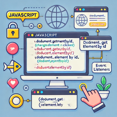 JavaScript의 역할과 작동 방식을 설명하는 이미지