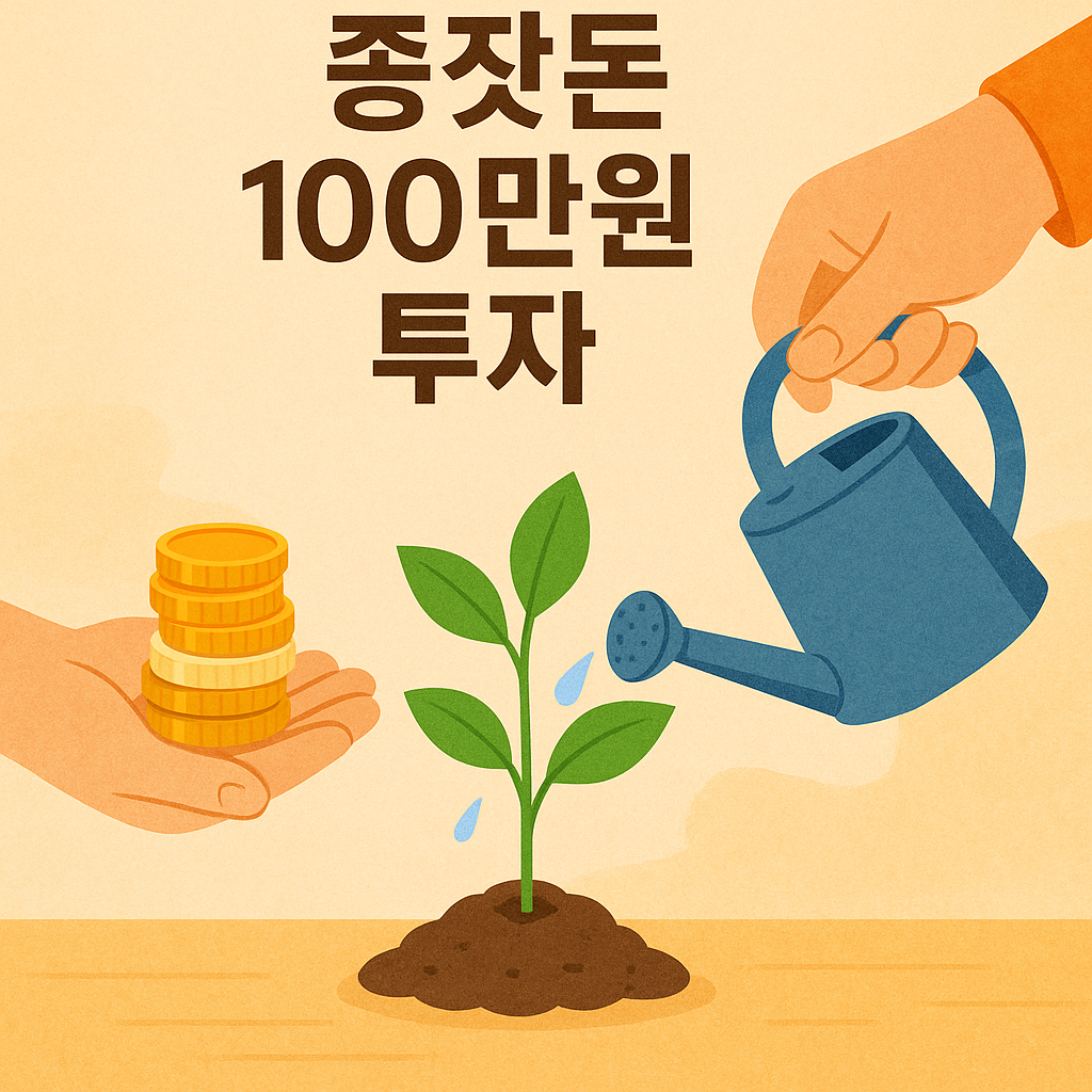종잣돈 100만원으로 제테크 하는 이미지