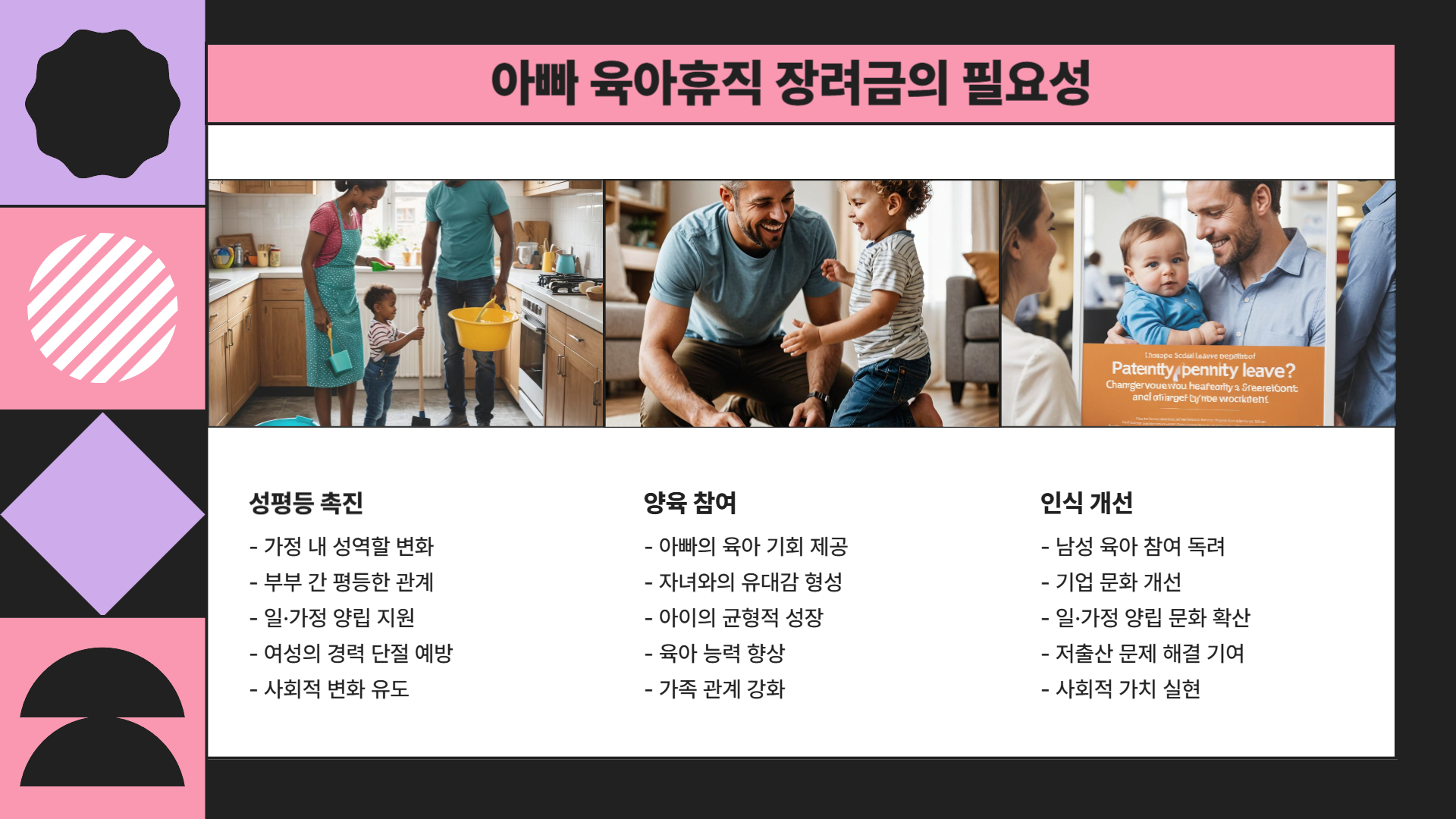 아빠 육아휴직 장려금 활용