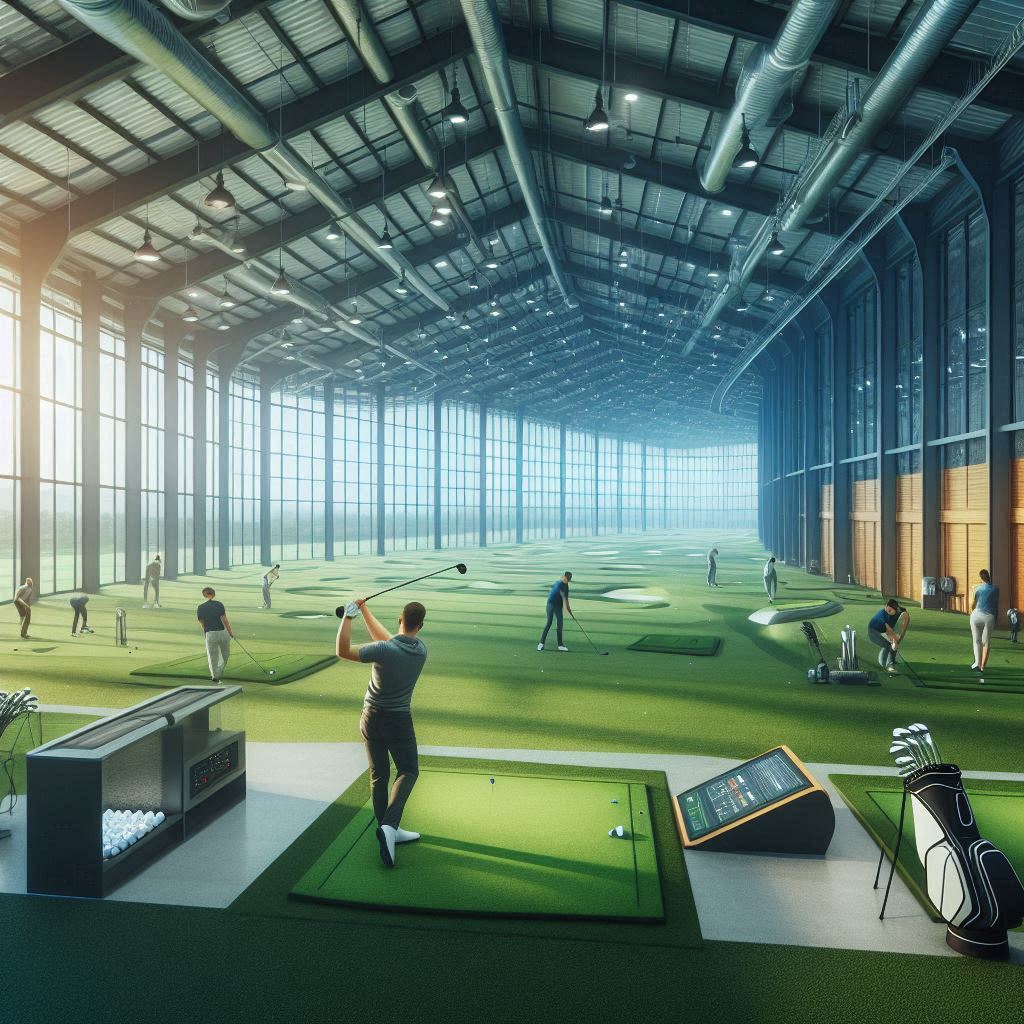 실내골프연습장 배경