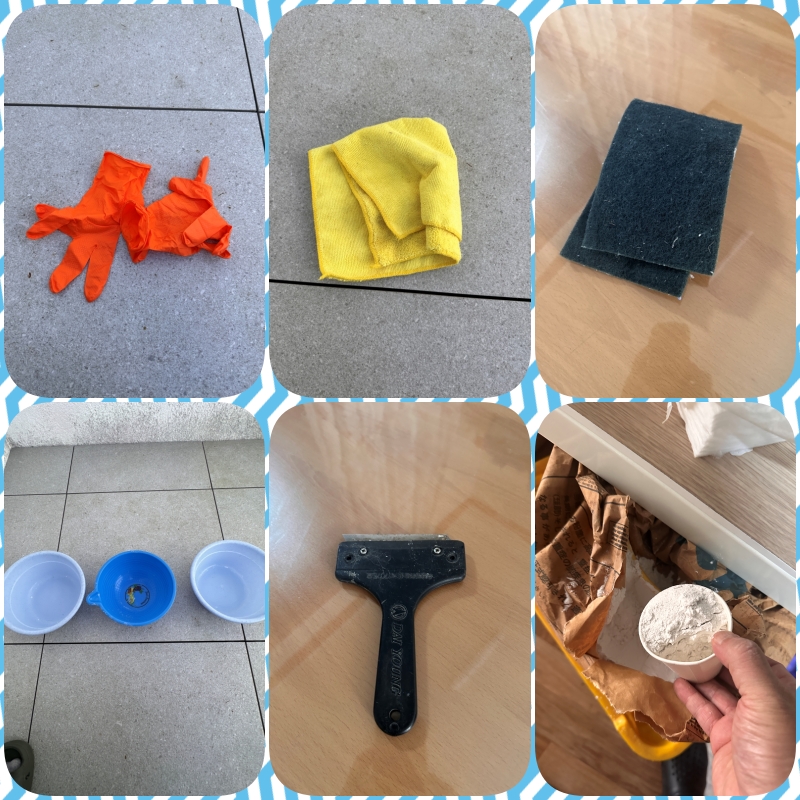 유리창 물떼 제거 준비물