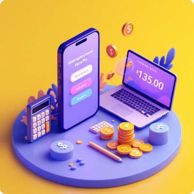 실업급여 모의계산 이미지