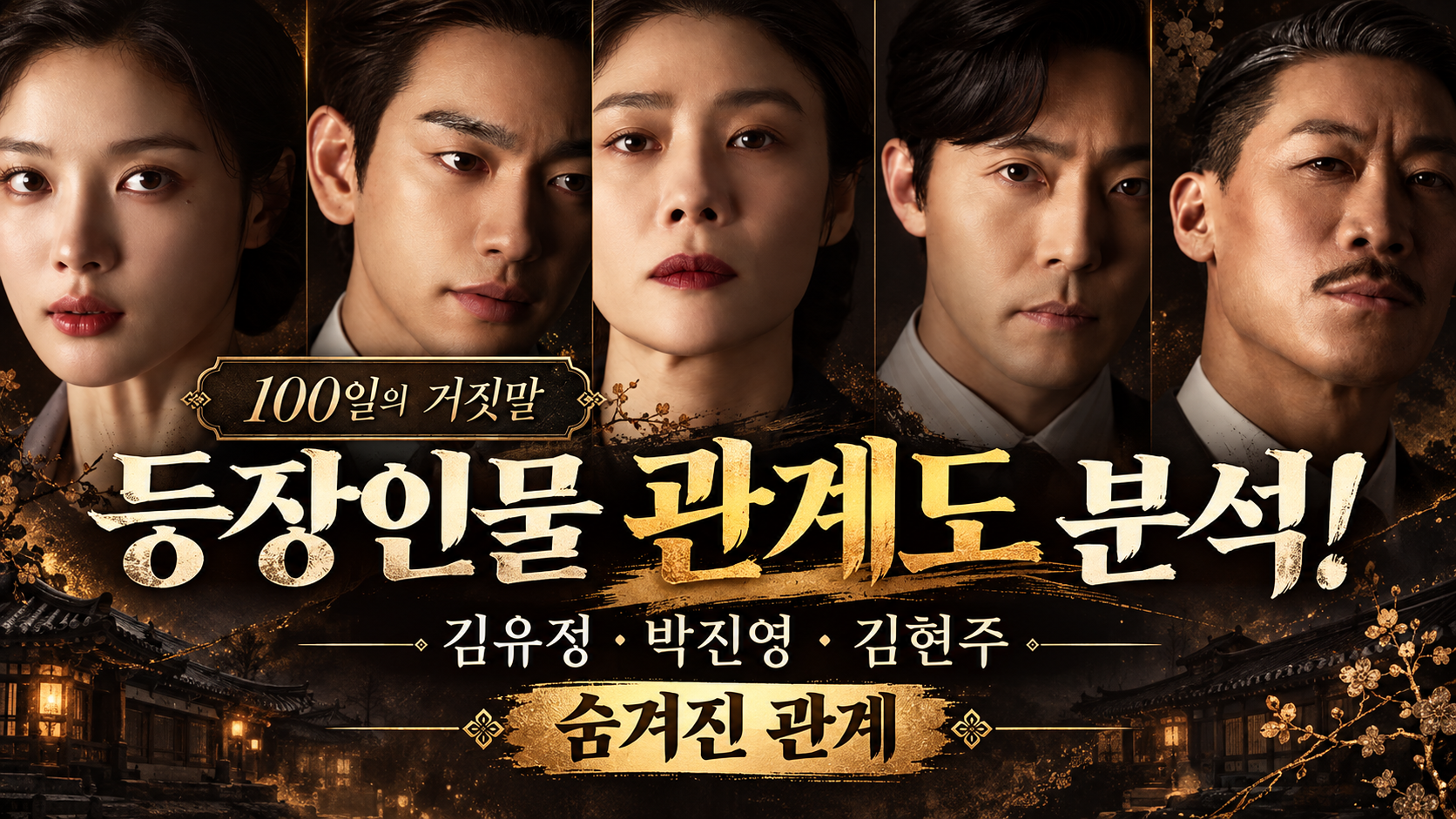 100일의 거짓말 등장인물 관계도 분석! 김유정&middot;박진영&middot;김현주 숨겨진 관계