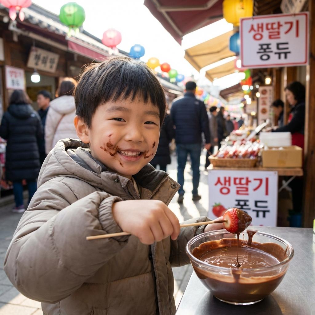 손주들이 좋아하는 축제장 내 딸기 퐁듀 만들기 위치