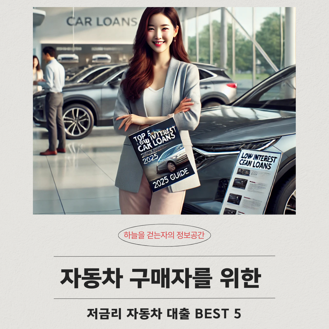 자동차 구매자를 위한 저금리 자동차 대출 BEST 5