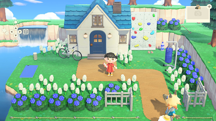 모동숲 해피홈 바네사 리듬에 맞춰 트레이닝 인테리어