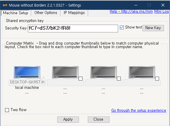 윈도우10 mouse without borders 설정 방법 사진 3