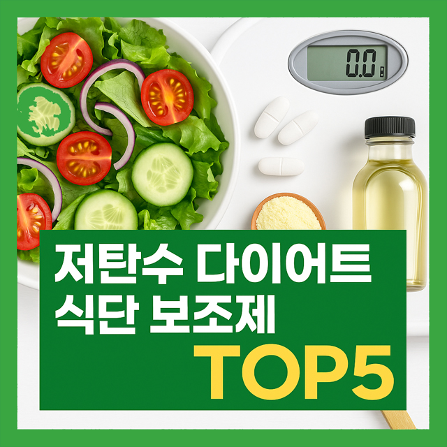 저탄수 다이어트 식단에 찰떡! 효과 좋은 건강기능식품 추천