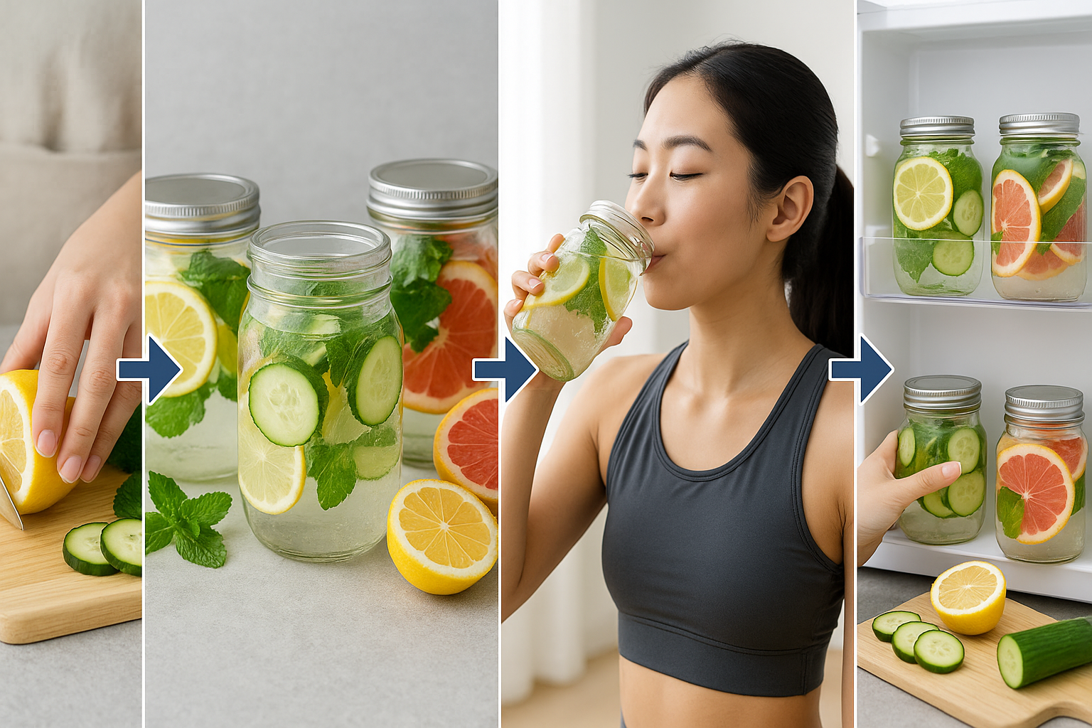 디톡스워터 만드는법 레시피, 다이어트·붓기 제거에 효과 있는 조합은?