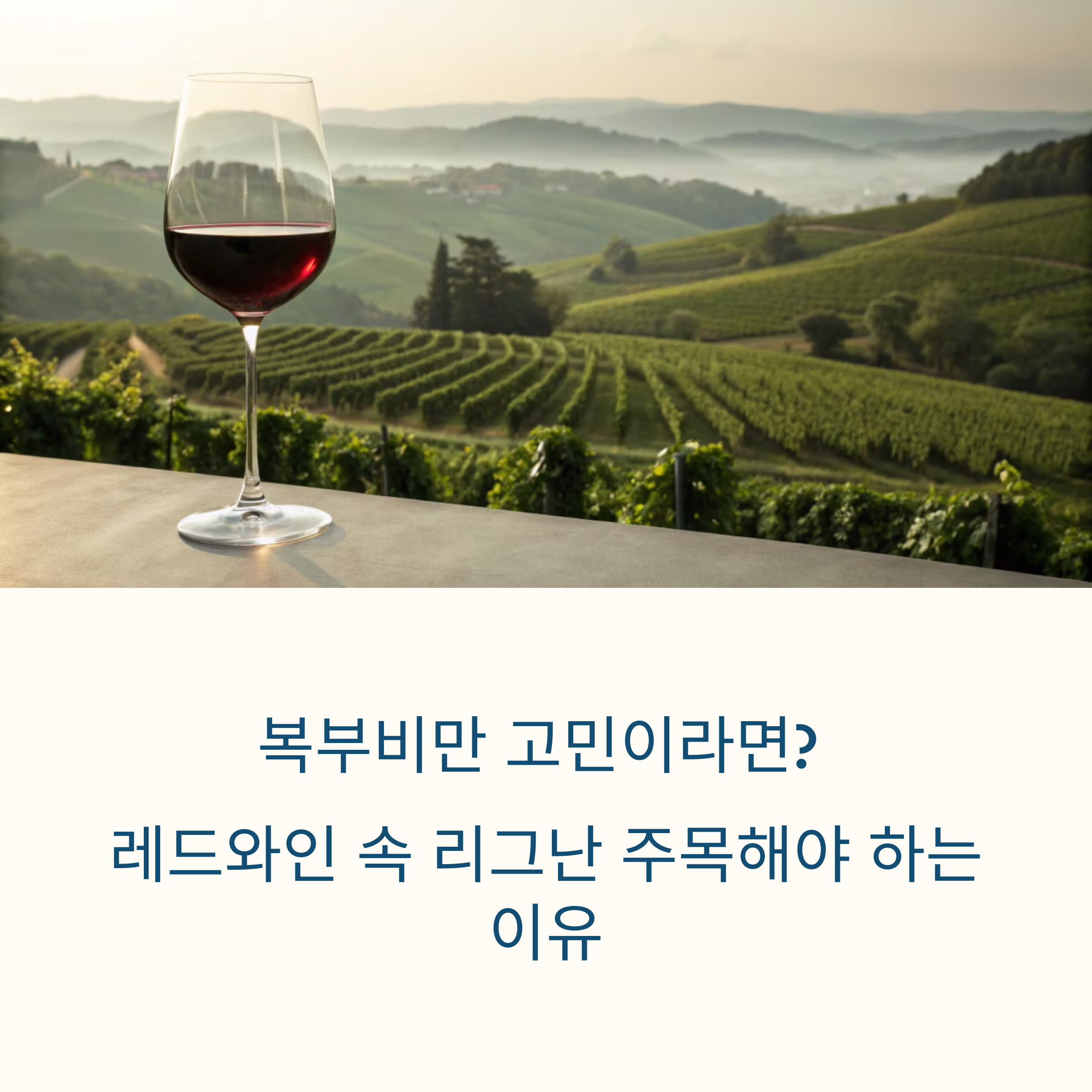 복부비만 고민이라면? 레드와인 속 리그난 주목해야 하는 이유