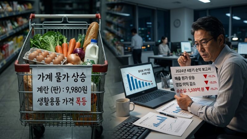 장바구니 물가 상승이 회계에 미치는 영향