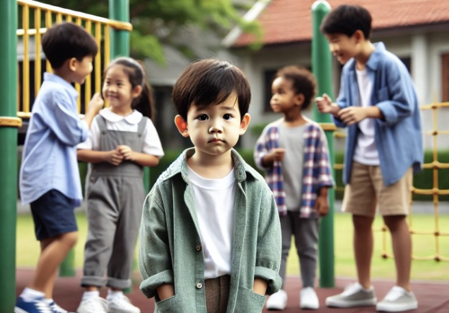 또래 관계에서 위축된 아이