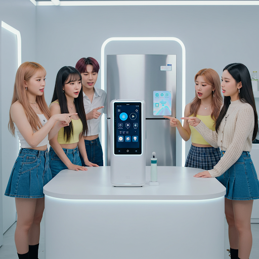 AI가전 여성모델들 홍보