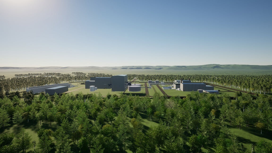 미국 와이오밍주 테라파워 SMR 실증단지 조감도.