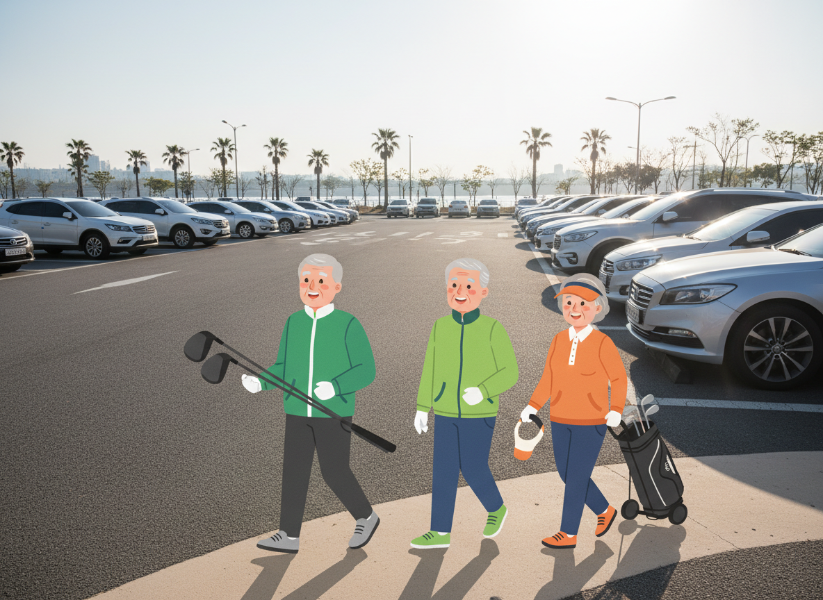 잠실 파크골프장 예약 일정 주차