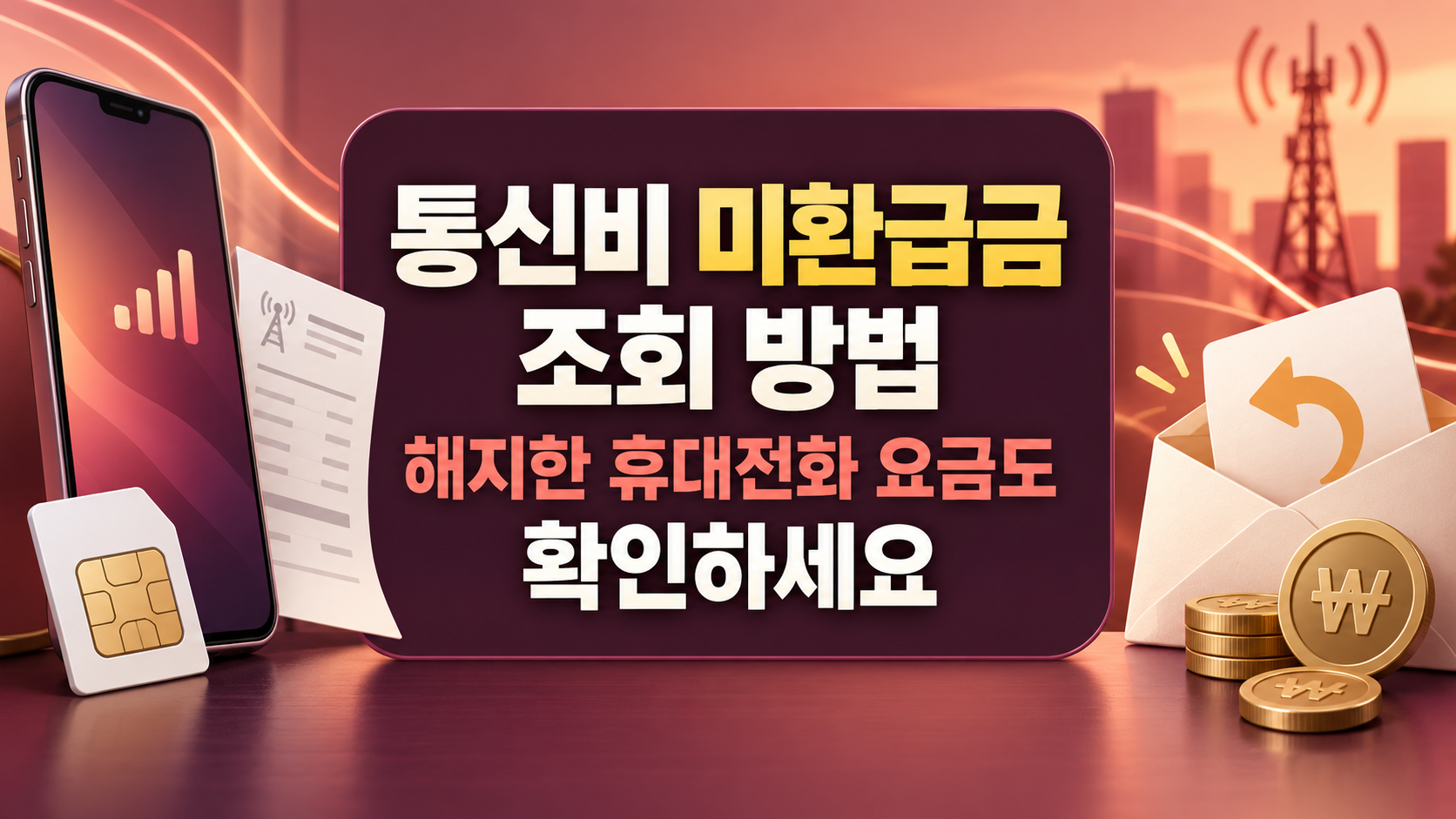 통신비 미환급금 조회 방법: 해지한 휴대전화 요금도 확인하세요 총정리