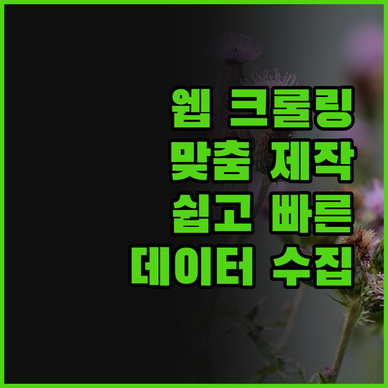 나만을 위한 맞춤형 웹 크롤링 프로그