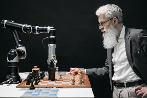 인공지능 머신러닝(Ai Machine Learning)을 시각화한 이미지