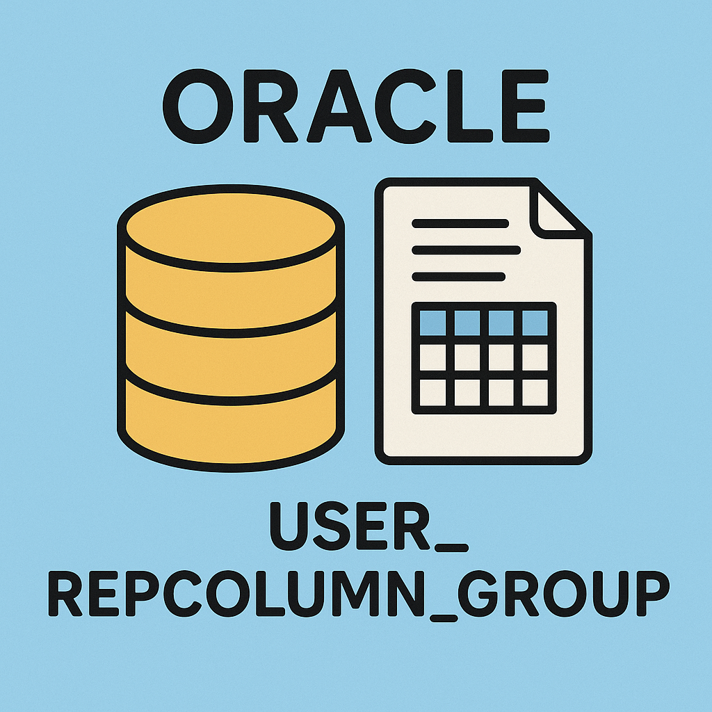 USER_REPCOLUMN_GROUP 완전 정복 : 컬럼 그룹 기반 복제 전략