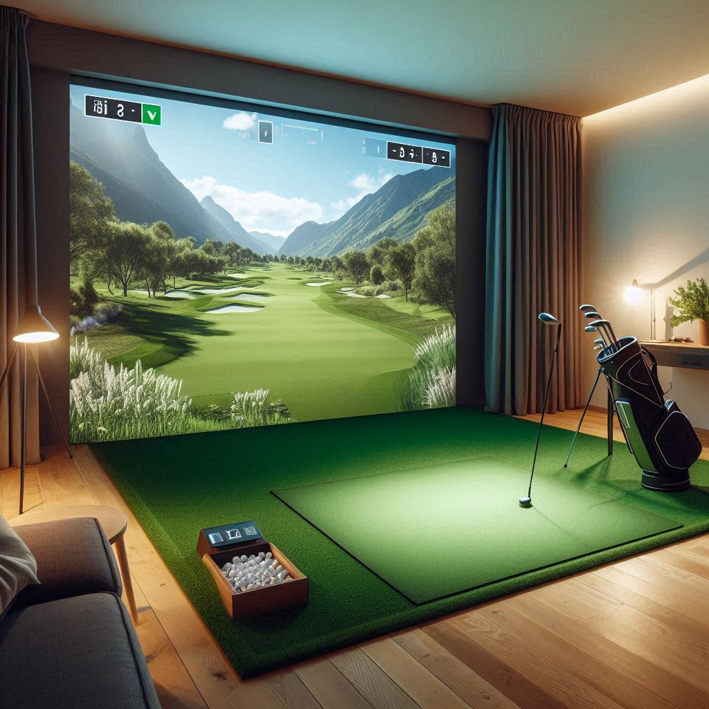 스크린골프장 배경