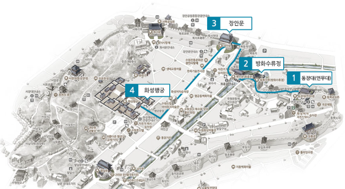 경기도 화성행궁 달빛화담 관람코스 (2)