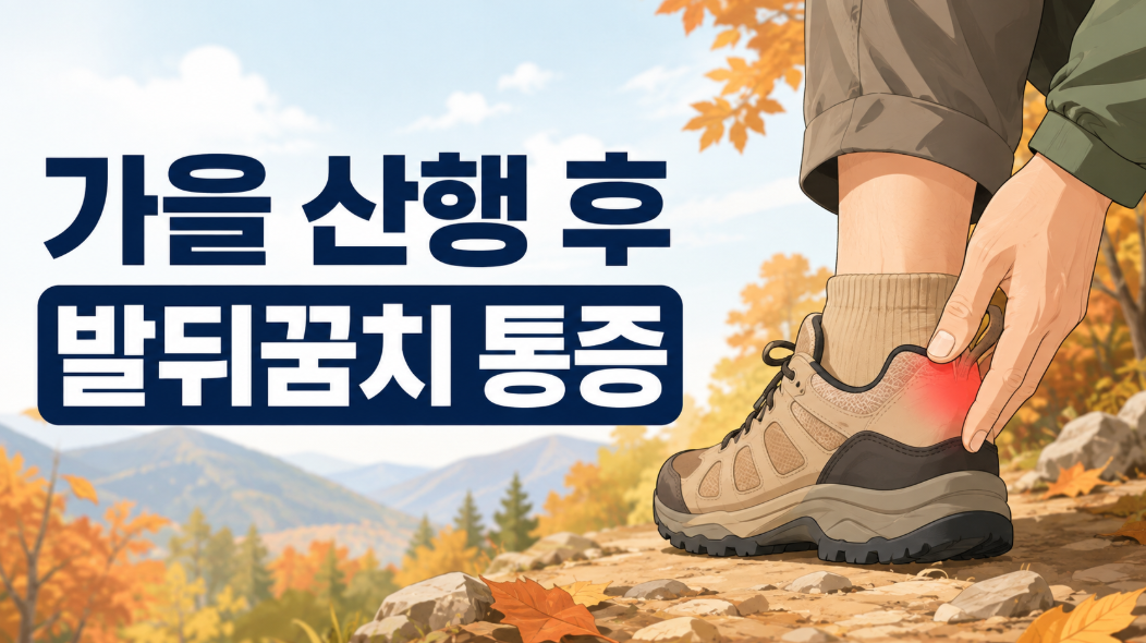 가을 산행 후 발뒤꿈치 통증, 그냥 피로일까? 원인부터 관리법까지
