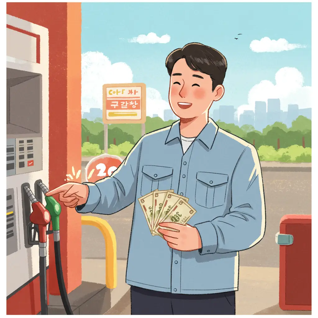 민생회복 지원금 주유소 사용