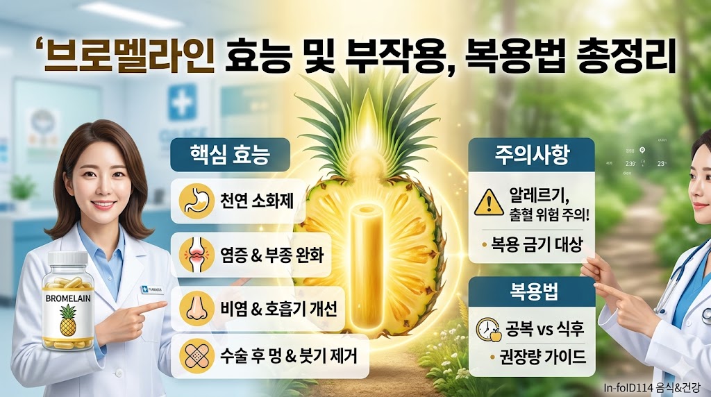 브로멜라인 효능