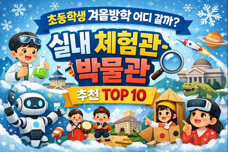 초등학생 겨울방학 어디 갈까 실내 체험관&middot;박물관 추천 TOP 10