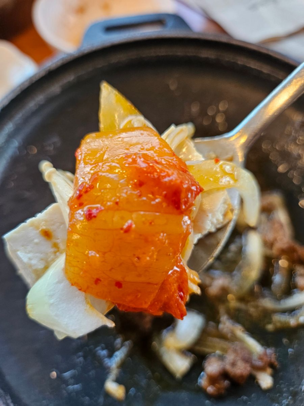 두부김치 비주얼