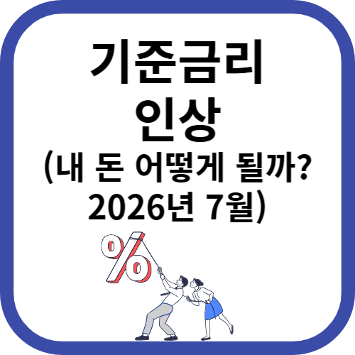 기준금리 인상 내돈 어떻게 될까