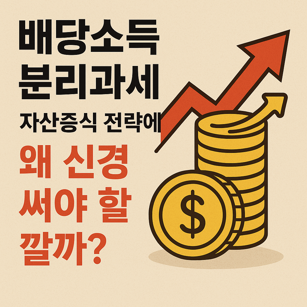 배당소득 분리과세ㅣ자산증식 전략에 "왜 신경써야 할까?"