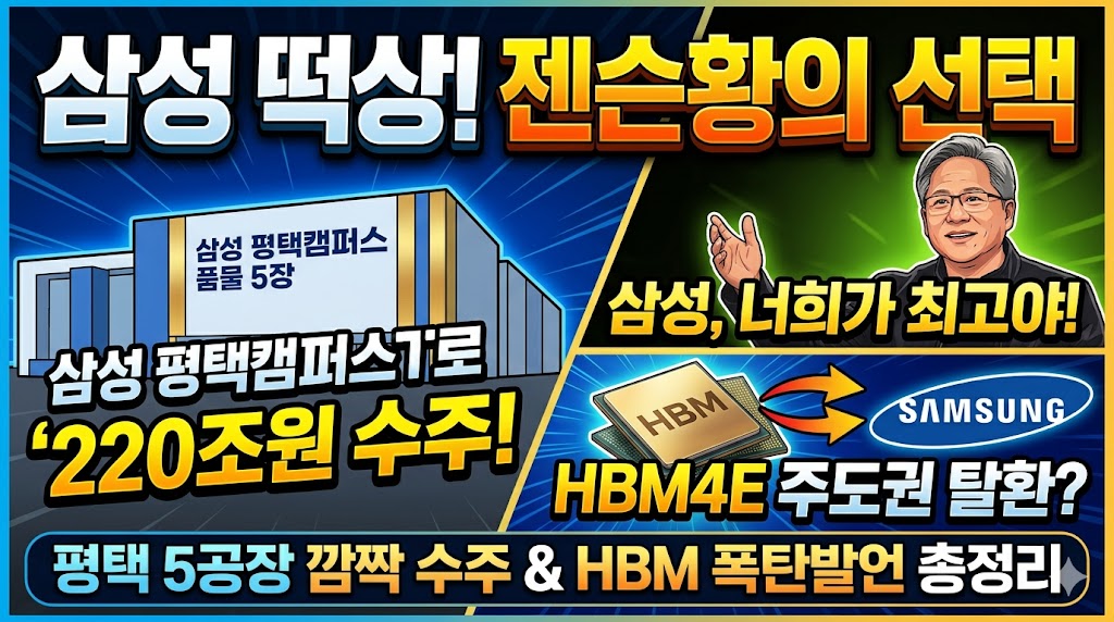 젠슨황 엔비디아 CEO와 삼성전자 HBM4 주도권 분석