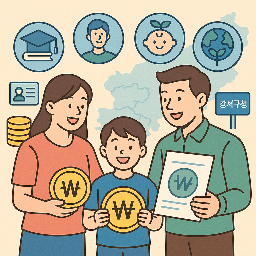 2025년 6월 기준, 부산광역시 강서구 주요 지원금 안내