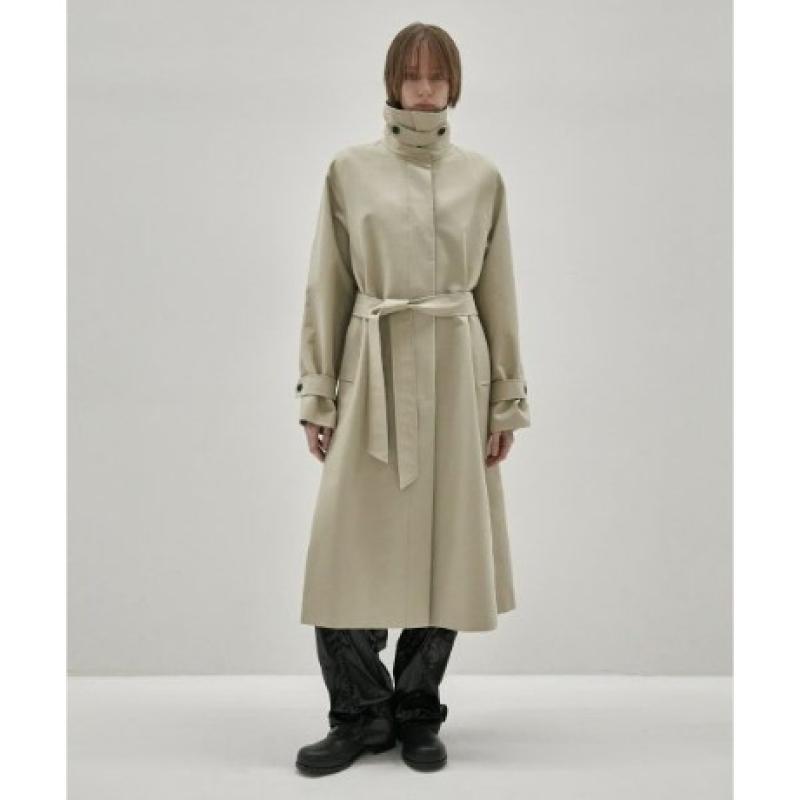 인사일런스 INSILENCE WOMEN 미니멀 싱글 트렌치 코트 ASH W 2022F