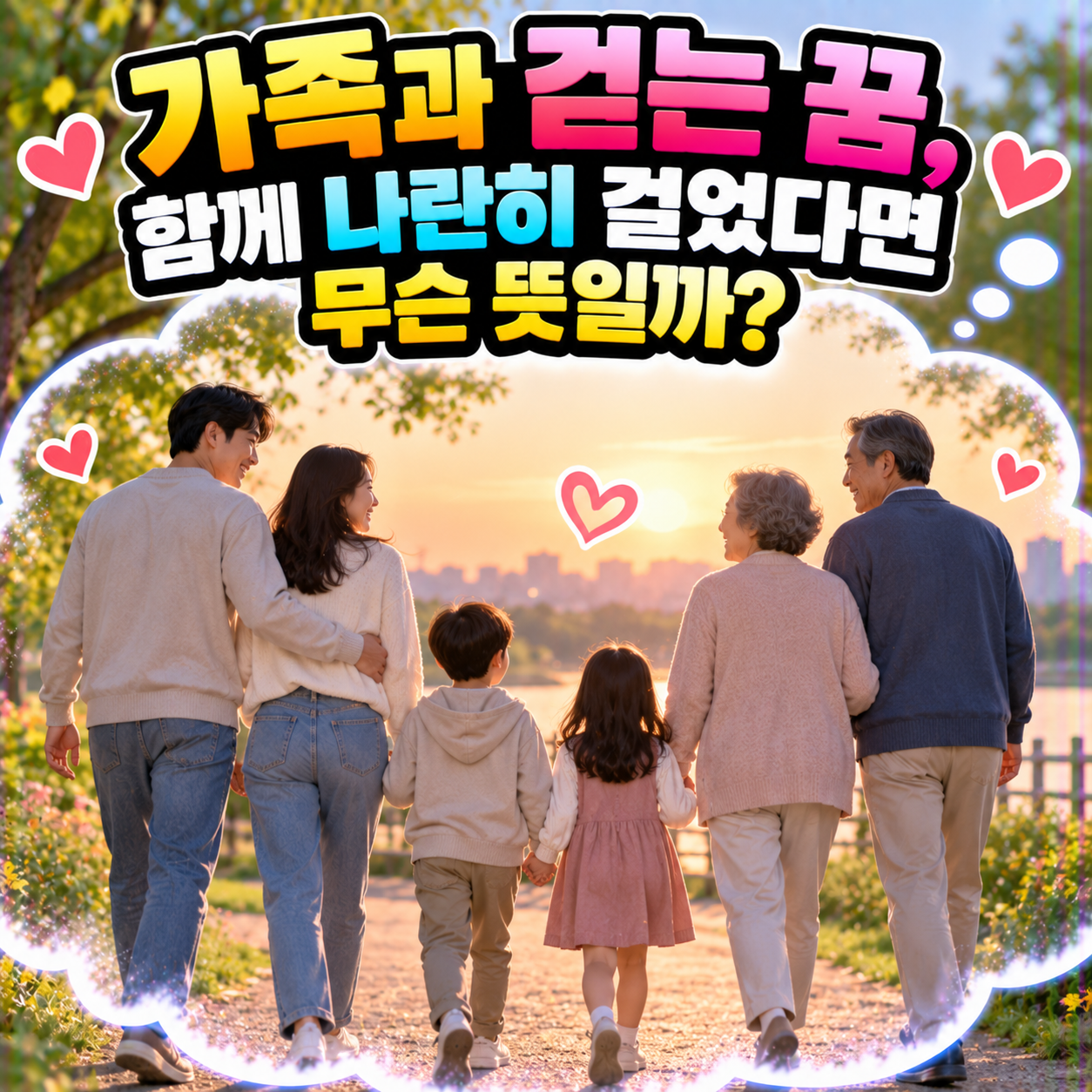 가족과 걷는 꿈