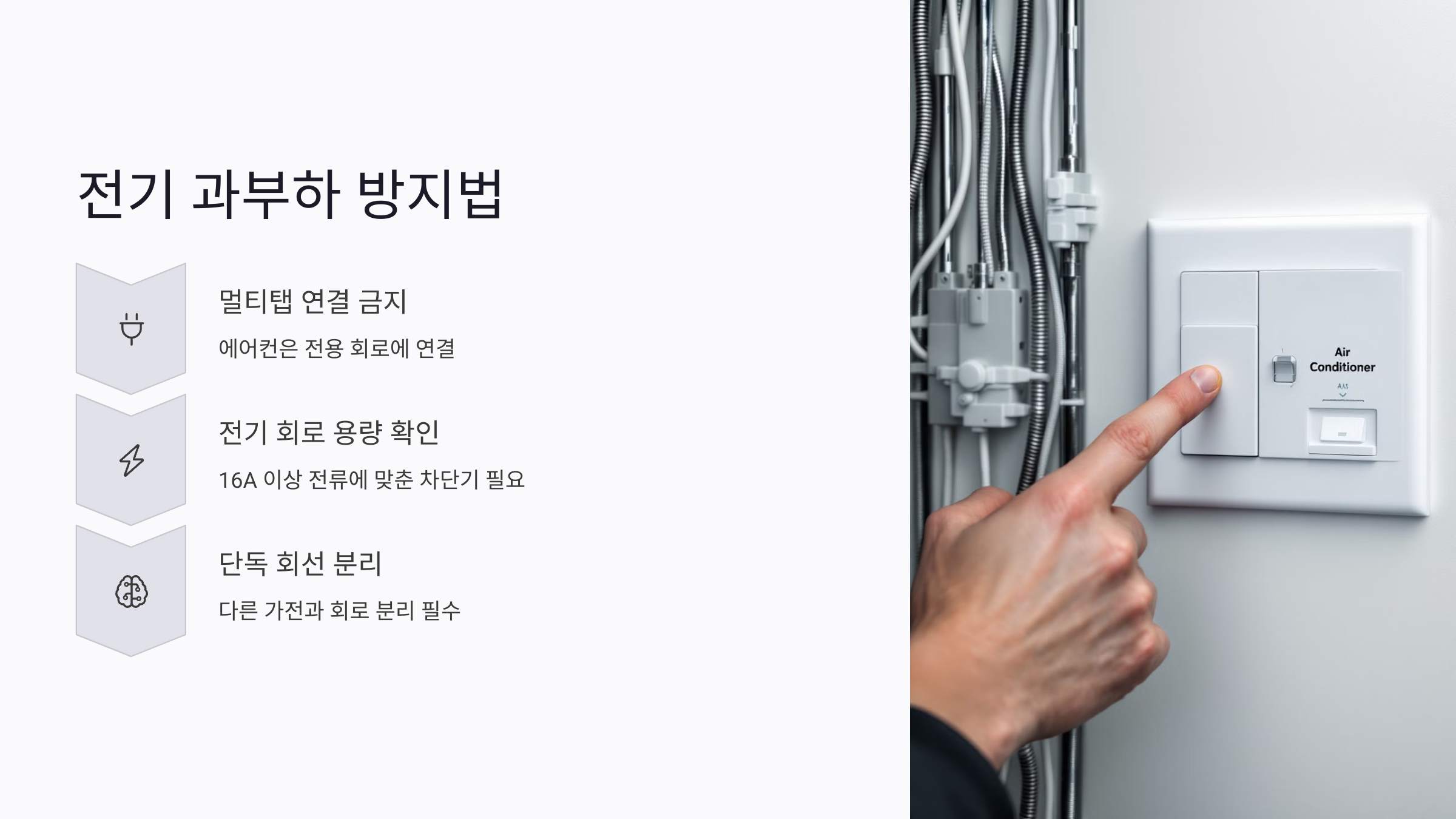 전기 과부하 방지 체크리스트