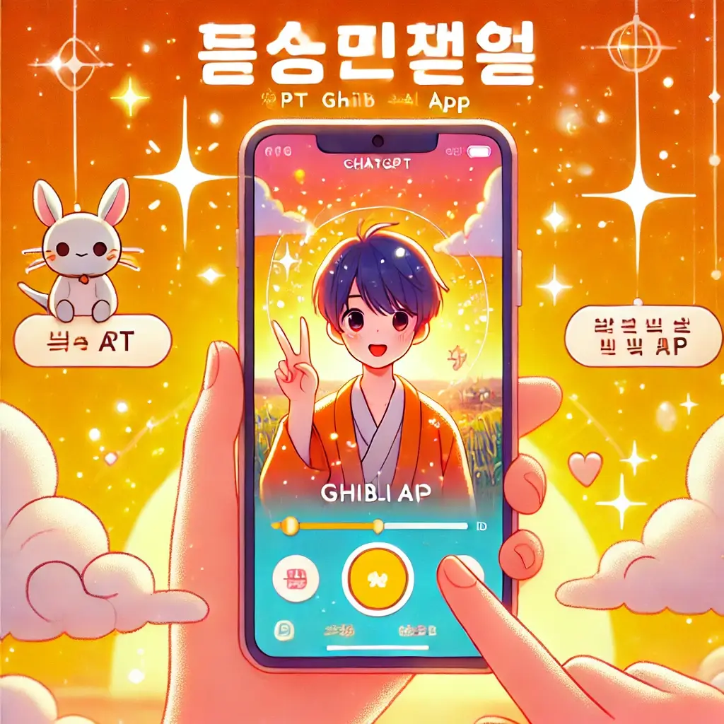 요즘 대세! 챗GPT 지브리 AI 앱으로 내 사진을 지브리 애니처럼!