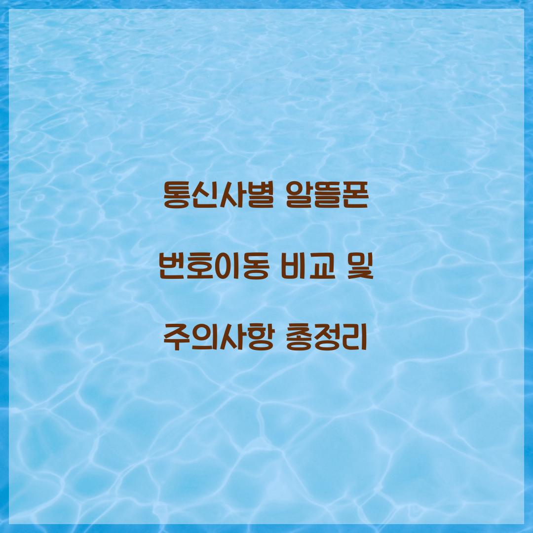 ํต์ ์ฌ๋ณ ์๋ฐํฐ ๋ฒํธ์ด๋ ๊ณผ์ ๋น๊ต ๋ฐ ์ฃผ์์ฌํญ