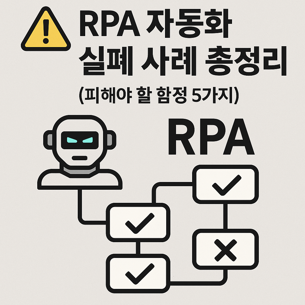 RPA 자동화 실패 사례 총정리 (피해야 할 함정 5가지)