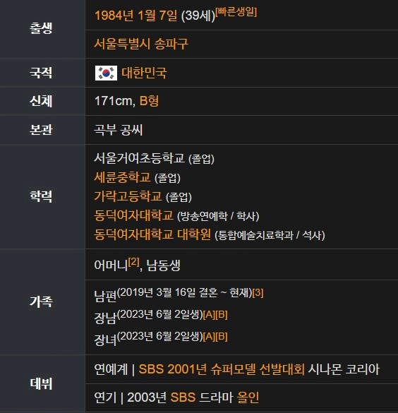 공현주 나이 프로필 남편 