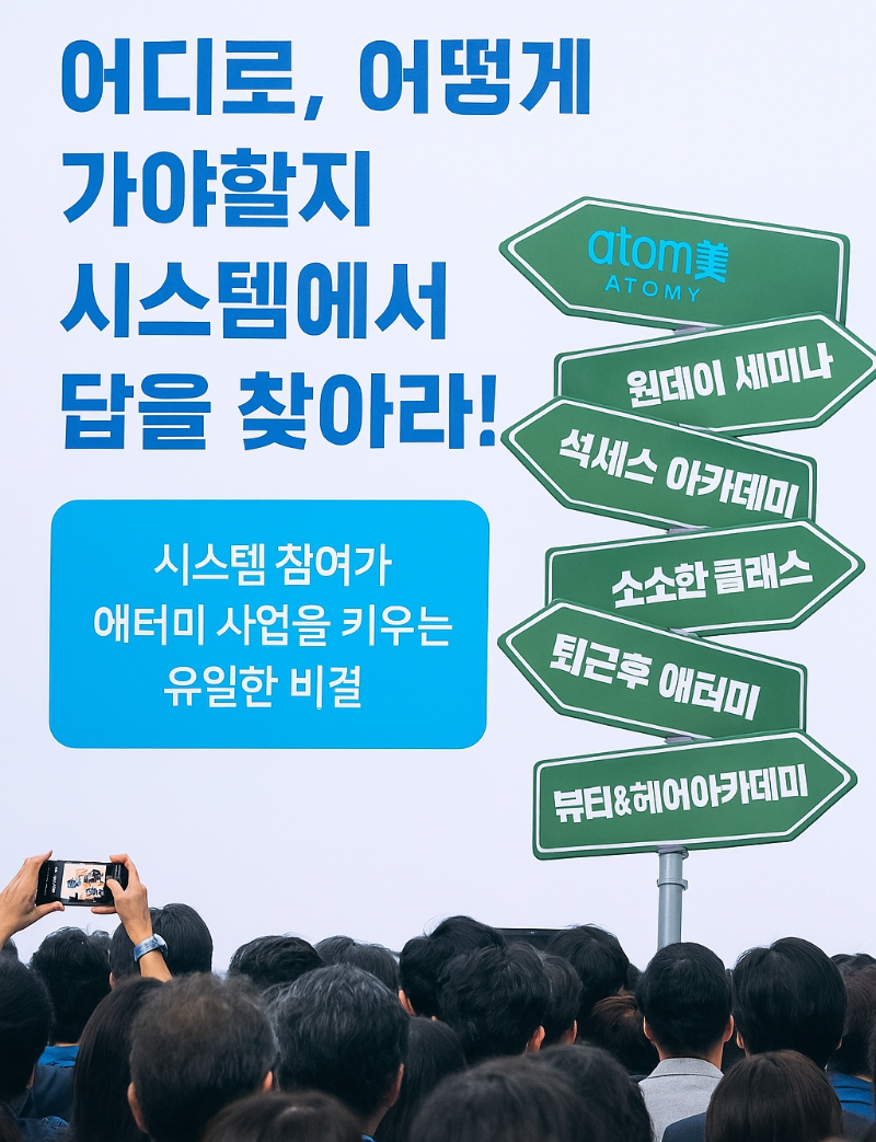 🌐 시스템 참여: 성공자들의 길을 따르라! 석세스 아카데미, 각종 세미나 등 성공 시스템에 나를 100% 투입하는 것에 몰입하세요. 시스템은 이미 검증된 성공 공식