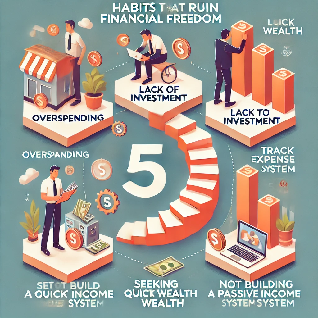 당신의 경제적 자유를 막는 5가지 치명적인 습관 (당장 고쳐야 할 것들!)