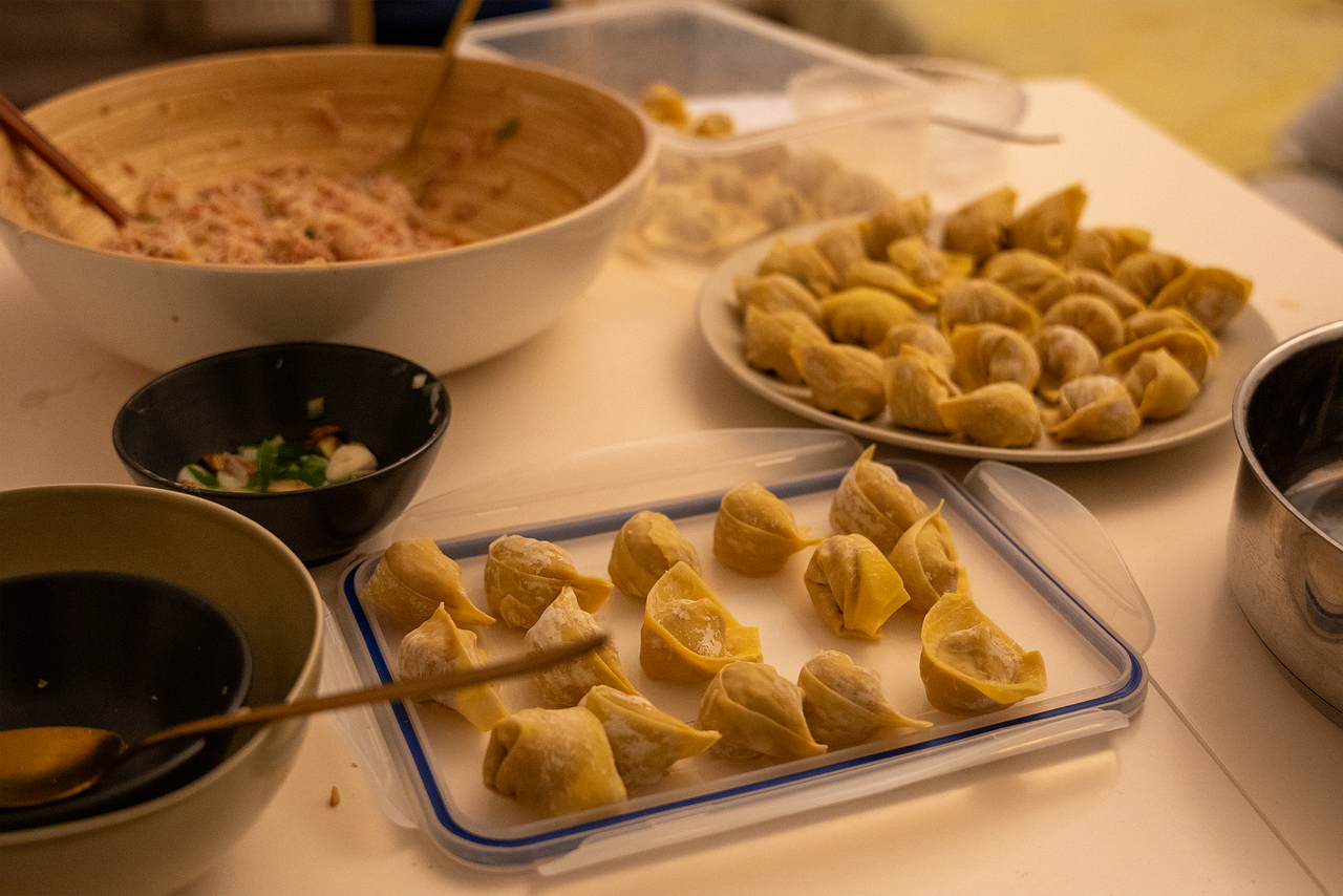 만두만드는 과정