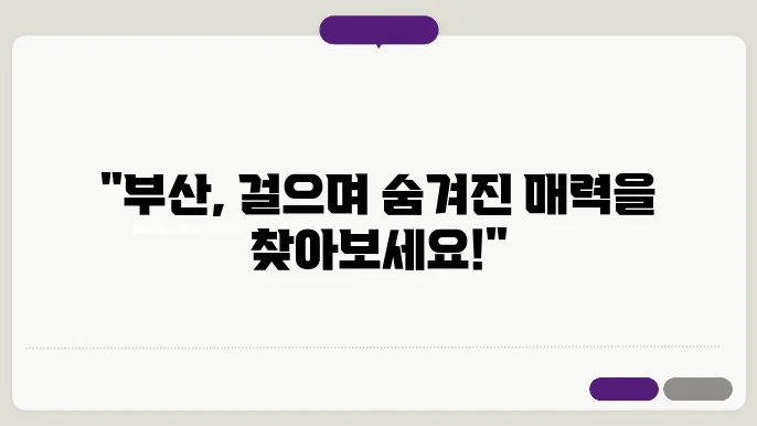 부산의 트래킹 풍경