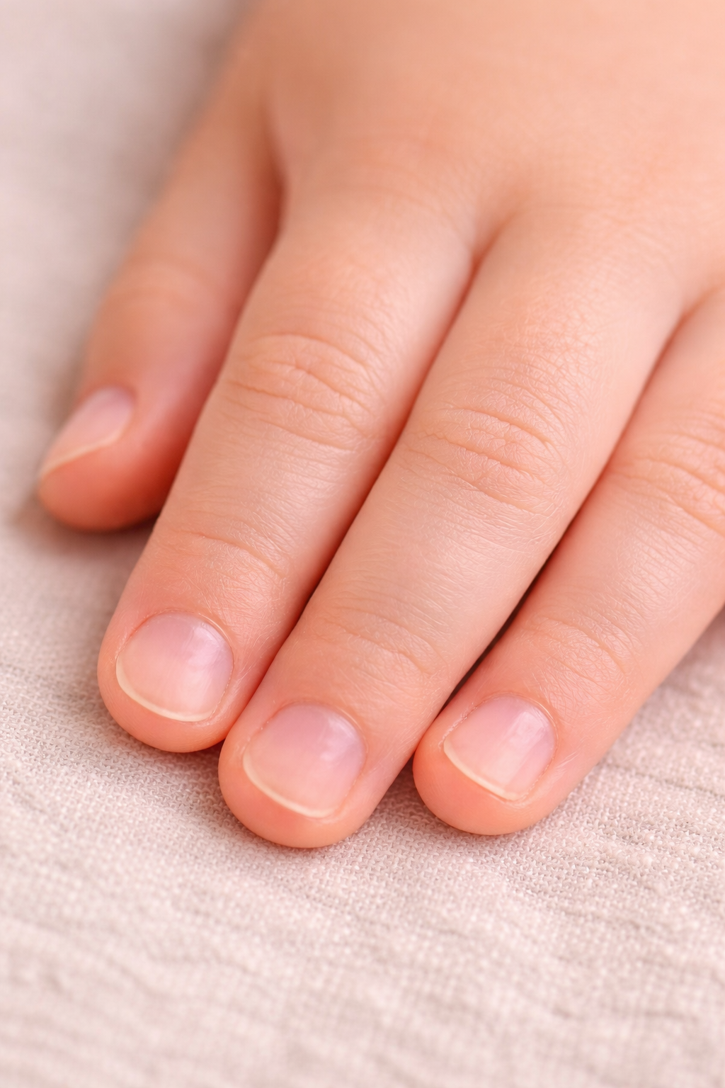 엄마의 케어로 깔끔해진 아이의 손가락 모습