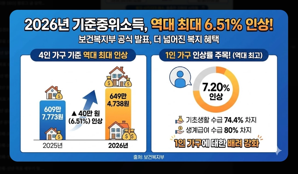 2026년 달라지는 제도 총정리 - 최저임금&middot;복지급여 핵심 변화